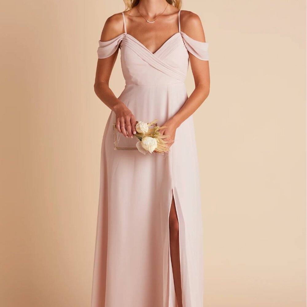 Birdy Grey Spence Convertible  Chiff Dress - Pale Blush